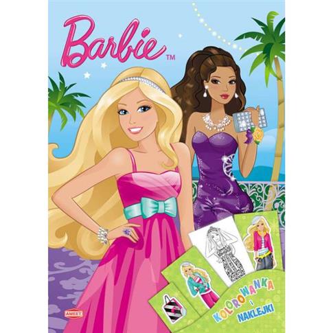 BARBIE KOLOROWANKA I NAKLEJKI