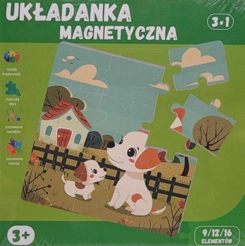 PUZZLE kreatywna UKŁADANKA MAGNETYCZNA książeczka