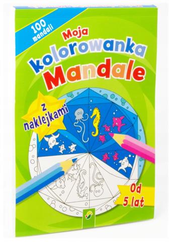 Moja kolorowanka z naklejkami Mandale