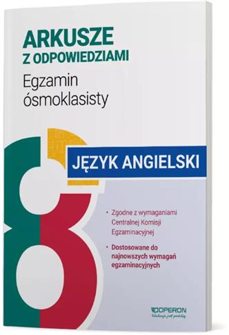 Język angielski. Arkusze z odpowiedziami. Egzamin