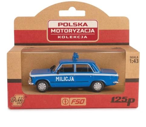 KOLEKCJA POLSKIEJ MOTORYZACJI FIAT 125P MILICJA W