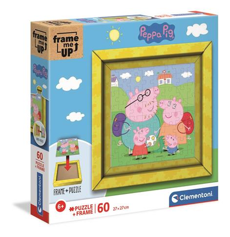 PUZZLE 60 EL. FRAME ME UP. ŚWINKA PEPPA CLEMENTONI