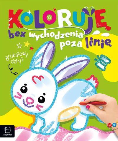 KOLORUJĘ BEZ WYCHODZENIA POZA LINIĘ. BROKATOWY