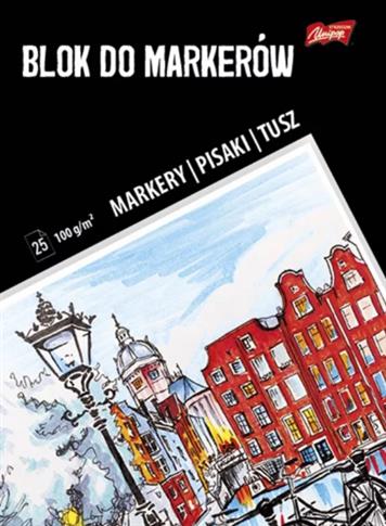 BLOK A4 DO MARKERÓW 25 KARTEK