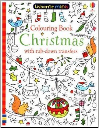 Colouring Book Christmas with rub-down transfers