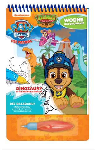 PSI PATROL. WODNE KOLOROWANIE. DINOZAURY