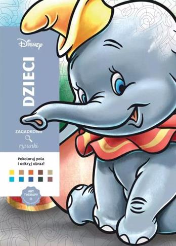 Art therapy. Disney. Zagadkowe rysunki. Kolorowank