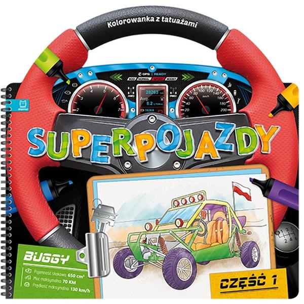 SUPERPOJAZDY. KOLOROWANKA Z TATUAŻAMI CZ.1