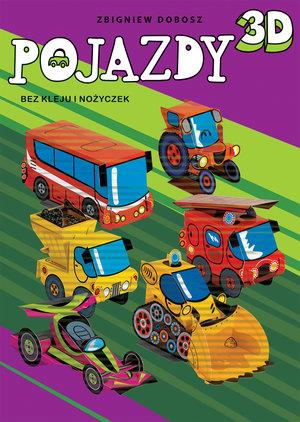POJAZDY 3D BEZ KLEJU I NOŻYCZEK