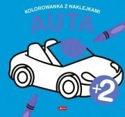 AUTA. KOLOROWANKA Z NAKLEJKAMI