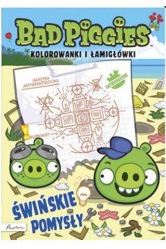 Bad Piggies. Świńskie pomysły. Kolorowanki i łamig