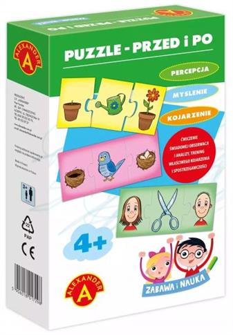 ZABAWA I NAUKA. PUZZLE – PRZED I PO