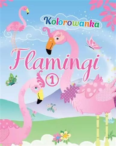 Flamingi. Kolorowanka 1