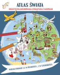 ATLAS ŚWIATA MEGAKOLOROWANKA EDUK. Z NAKLEJ