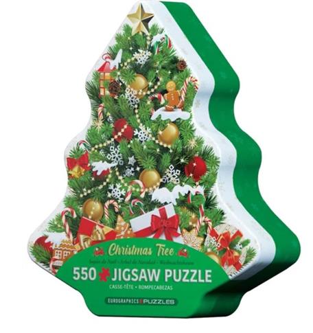 PUZZLE, TIN CHRISTMAS TREE, 550 EL.