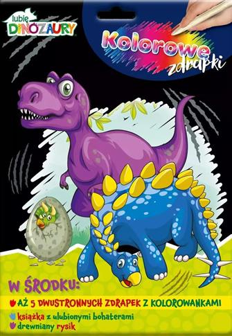 Lubię Dinozaury Kolorowe zdrapki