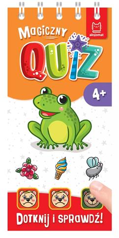 Magiczny quiz z żabką. Dotknij i sprawdź, od 4 lat