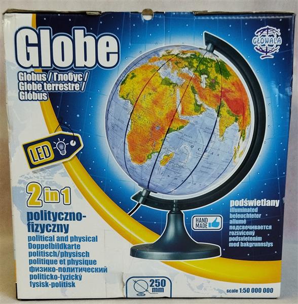 GLOBUS 250 POLITYCZNO FIZYCZNY PODŚWIETLANY-84456