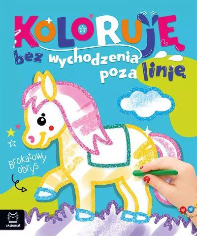 Koloruję bez wychodzenia poza linię. Brokatowy obr