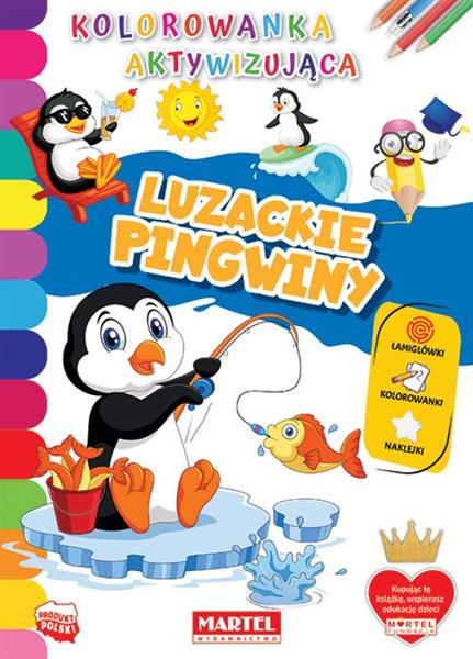 KOLOROWANKA AKTYWIZUJĄCA Z NAKLEJKAMI. LUZACKIE PI