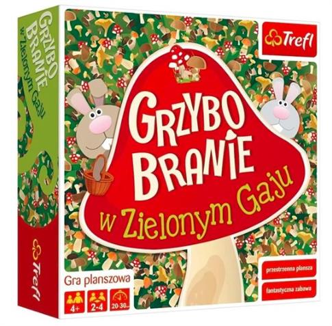 Grzybobranie w Zielonym Gaju, gra planszowa, Trefl