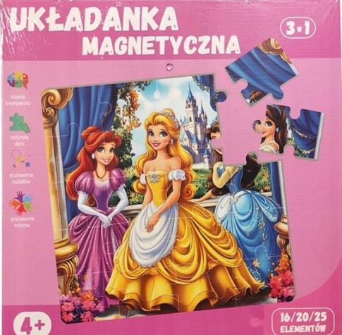 UKŁADANKA MAGNETYCZNE KSIĘŻNICZKI 3W1