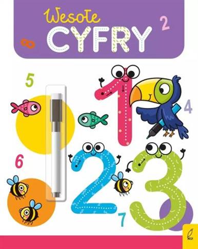 WESOŁA NAUKA. WESOŁE CYFRY. FLAMASTER SUCHOŚCIERAL