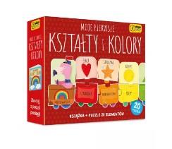 MOJE PIERWSZE KSZTAŁTY I KOLORY. PUZZLE + KSIĄŻKA