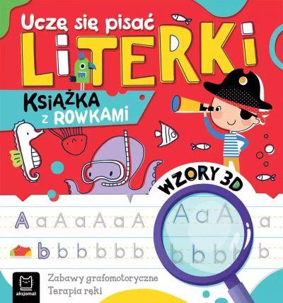 Uczę się pisać literki. Książka z rowkami. Wzory 3