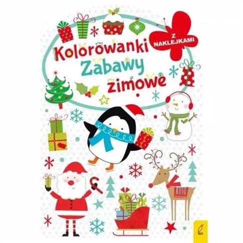 KOLOROWANKA Z WYKROJNIKIEM ZABAWY ZIMOWE