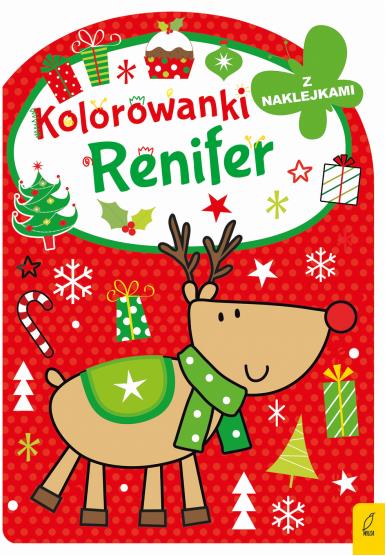 KOLOROWANKA Z WYKROJNIKIEM. RENIFER