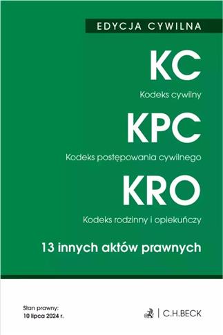 Edycja cywilna. Kodeks cywilny. Kodeks postępowani