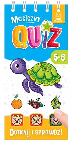 Magiczny quiz z żółwikiem. Dotknij i sprawdź, od 5