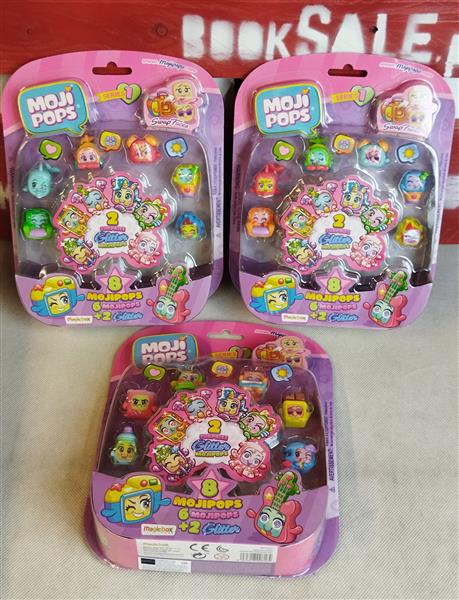 MOJIPOPS FIGURKI 6 + 2 GLITTER MIX