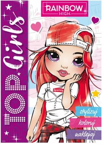 RAINBOW HIGH. TOP GIRLS. STYLIZUJ, KOLORUJ, NAKLEJ