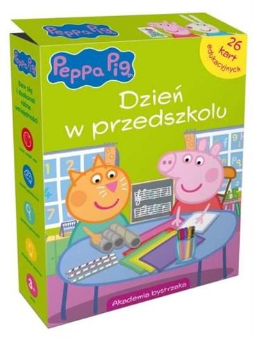 Świnka Peppa. W przedszkolu. Karty edukacyjne w pu