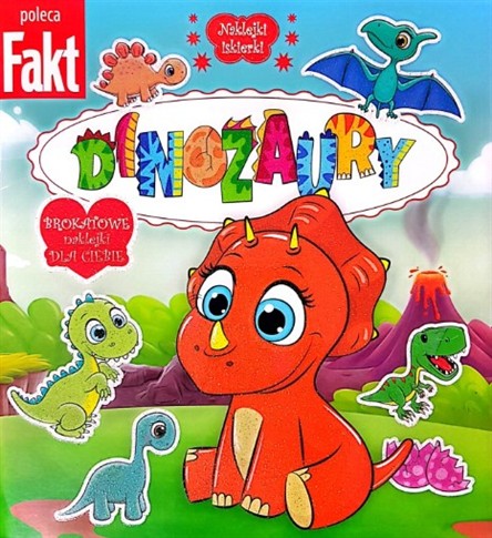 DINOZAURY NAKLEJKI ISKIERKI