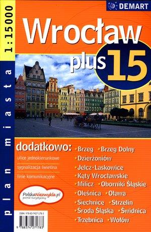 WROCŁAW +15. PLAN MIASTA W SKALI 1:15 000