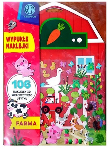 FARMA WYPUKŁE NAKLEJKI PRACA ZBIOROWA 106 NAKLEJEK