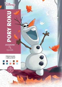 Pory roku. Disney. Zagadkowe rysunki. Kolorowanka antystresowa. Art therapy