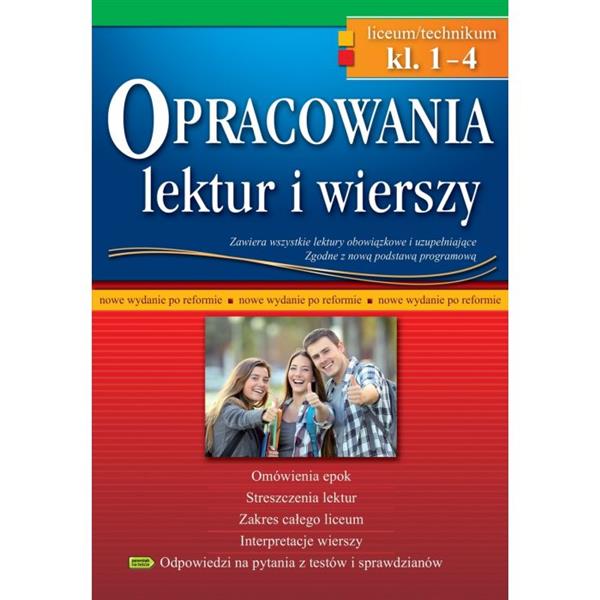 OPRACOWANIA LEKTUR I WIERSZY - LICEUM/TECHNIKUM