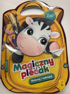 MAGICZNY PLECAK KOLORUJ I NAKLEJAJ - ZOO