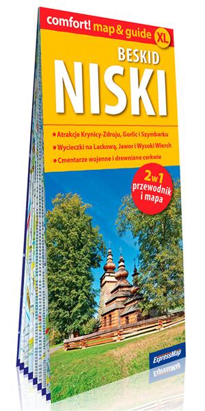 BESKID NISKI; LAMINOWANY MAP&GUIDE XL (2W1: PRZEWO