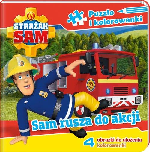 STRAŻAK SAM PUZZLE I KOLOROWANKI SAM RUSZA NA