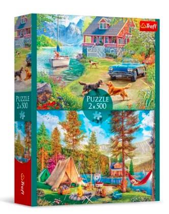 PUZZLE 2X500 LETNI RELAKS TREFL