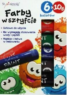 FARBY W SZTYFCIE 6 KOLORÓW 3+