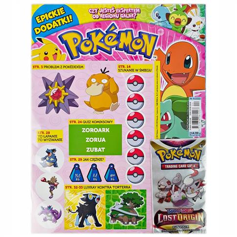 POKEMON Trenuj Ze Mną 4/2022 + Karty LOST ORIGIN