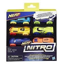 NERF NITRO REFILL. 6 PIANKOWYCH SAMOCHODÓW