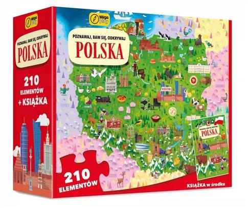 POZNAWAJ, BAW SIĘ, ODKRYWAJ. POLSKA. PUZZLE 210 EL
