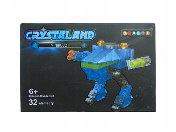 CRYSTALAND MINI ROBOT KLOCKI DO ZŁOŻENIA 32 ELEMEN